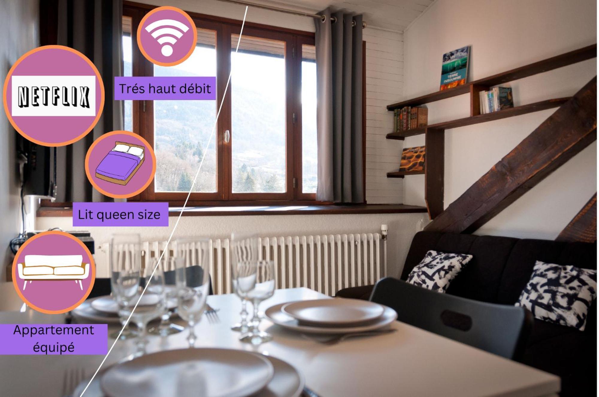 Le T2 Douillet D'Uriage - Residence Le Louvre - Cure Thermale Uriage- Proche Chamrousse - Jusqu'A 3 Personnes - Region Agreable En Toute Saison Vaulnaveys-le-Haut Ngoại thất bức ảnh