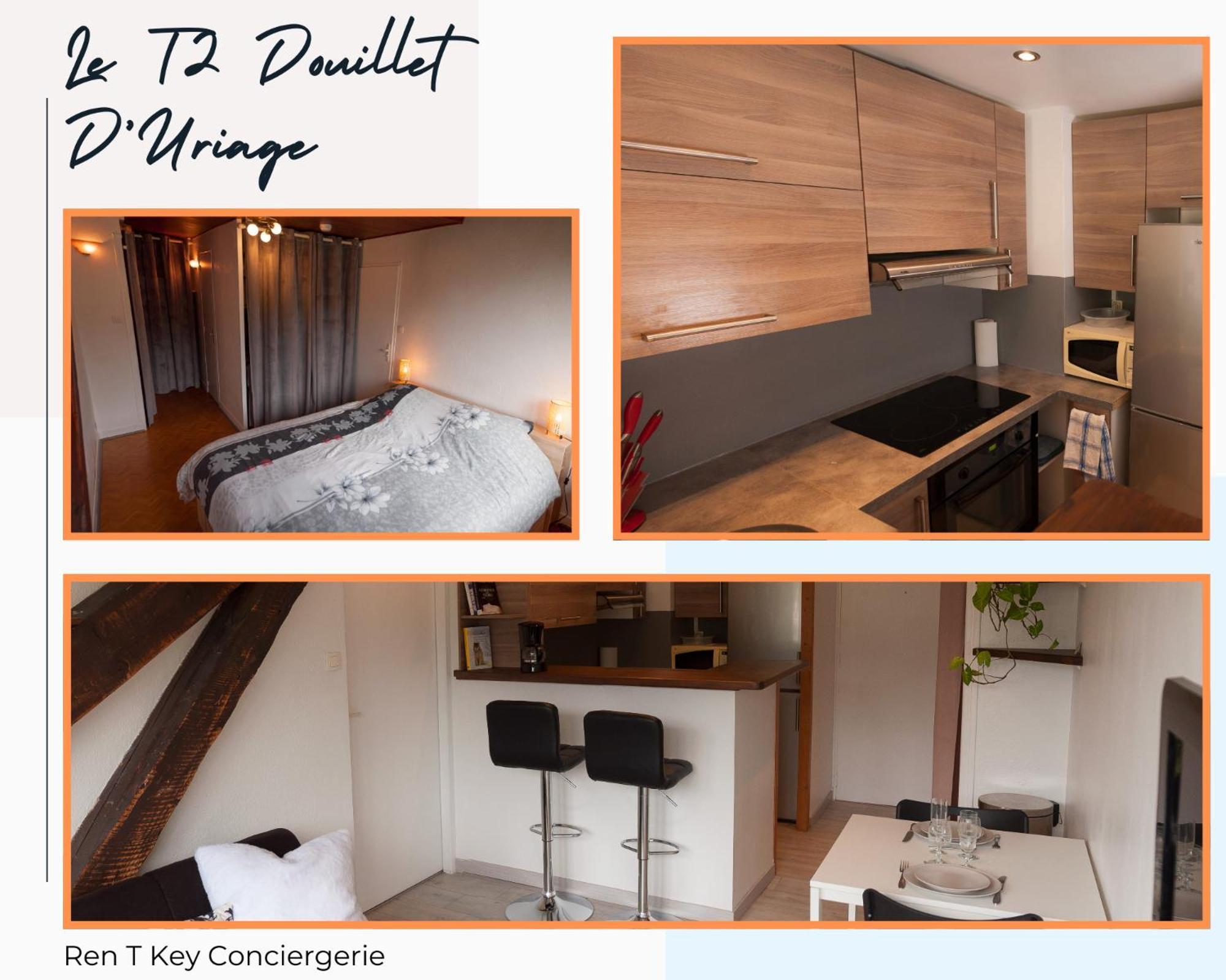 Le T2 Douillet D'Uriage - Residence Le Louvre - Cure Thermale Uriage- Proche Chamrousse - Jusqu'A 3 Personnes - Region Agreable En Toute Saison Vaulnaveys-le-Haut Ngoại thất bức ảnh